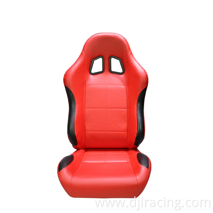 PVC Carbon Look With Single Slider And Single Adjustor For Automobile Car Use Luxury Sports Racing Car Seat